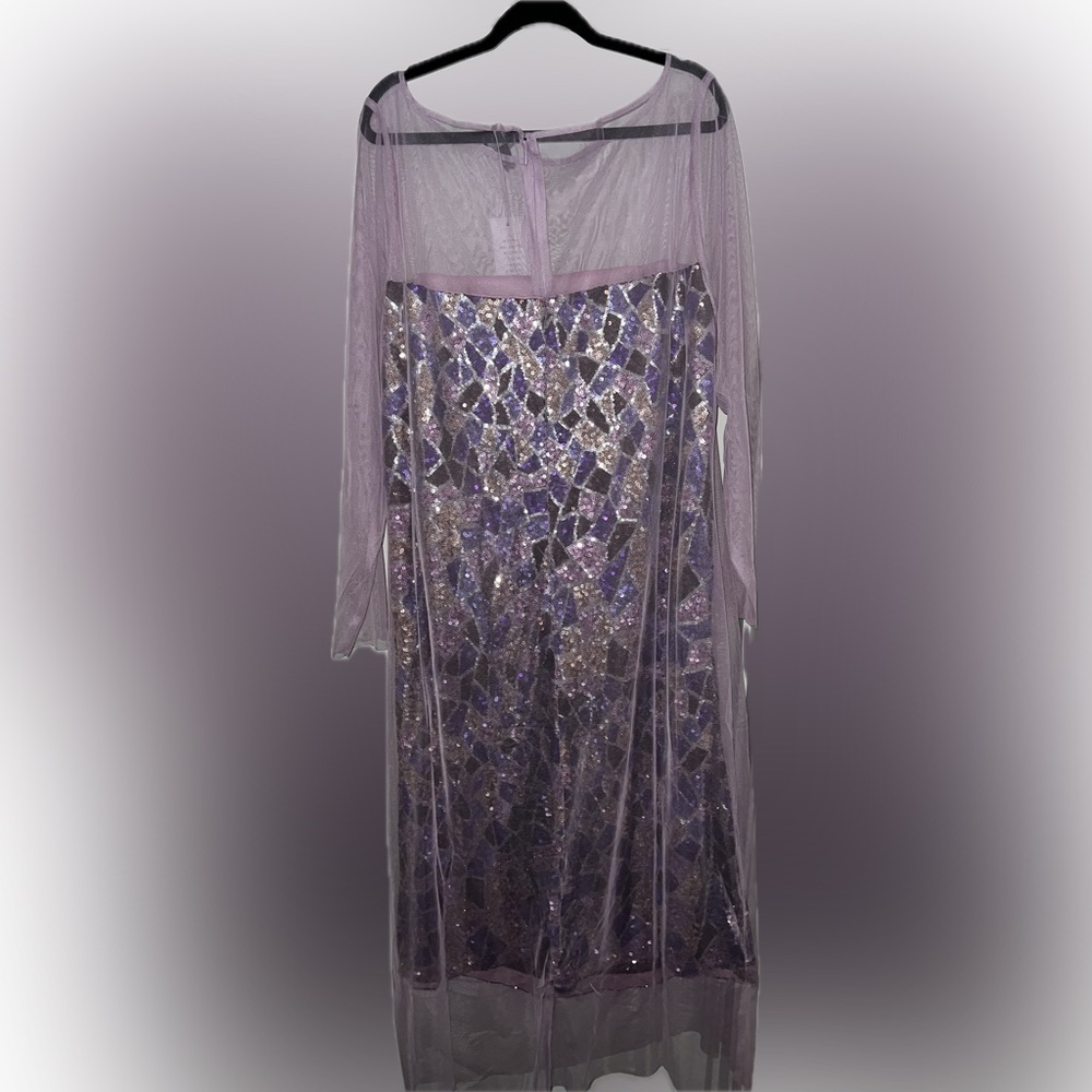 Elegant Purple Sequin Dress Mosaic - Picture 4 of 9
